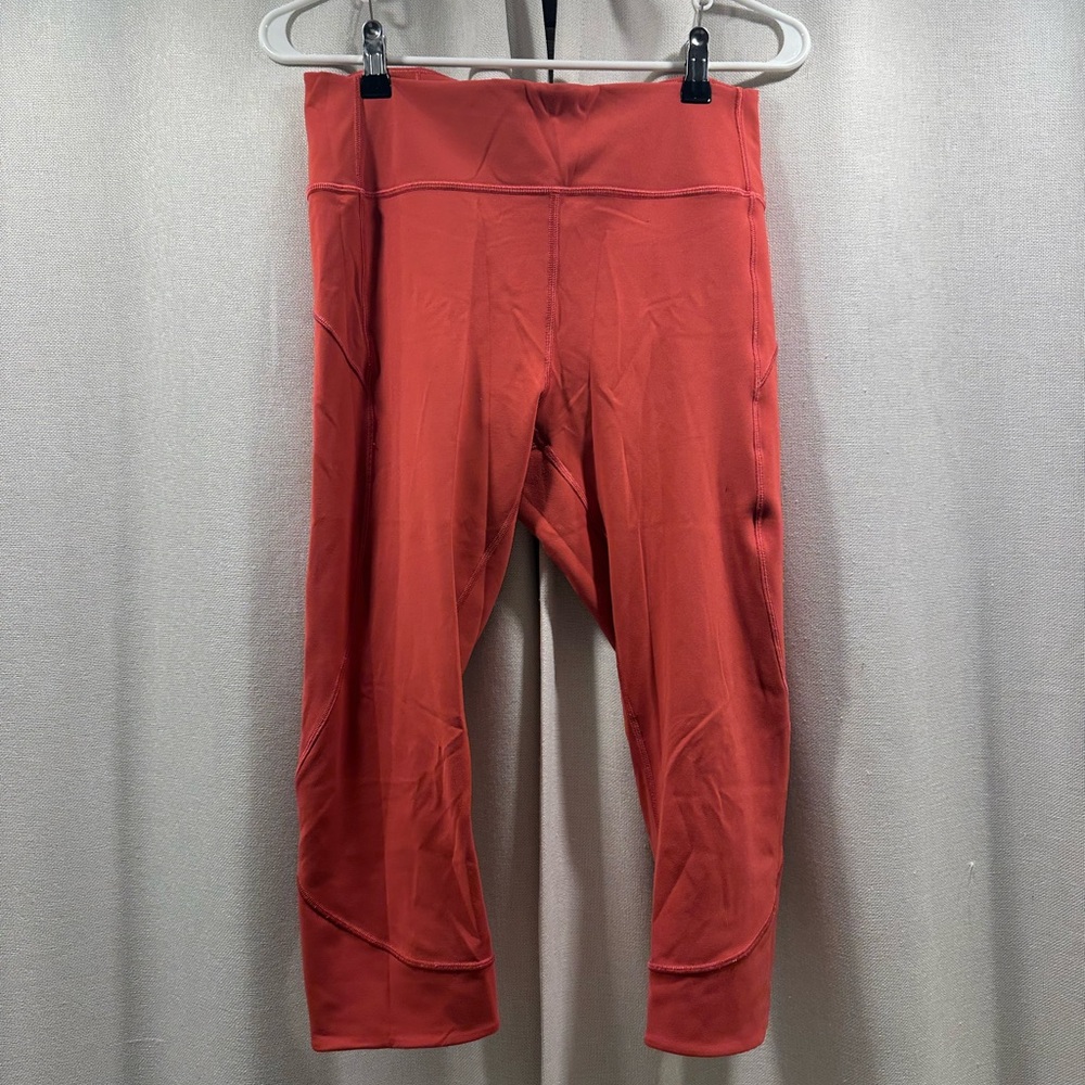 lululemon athletica Coral-Red Capri Leggings
